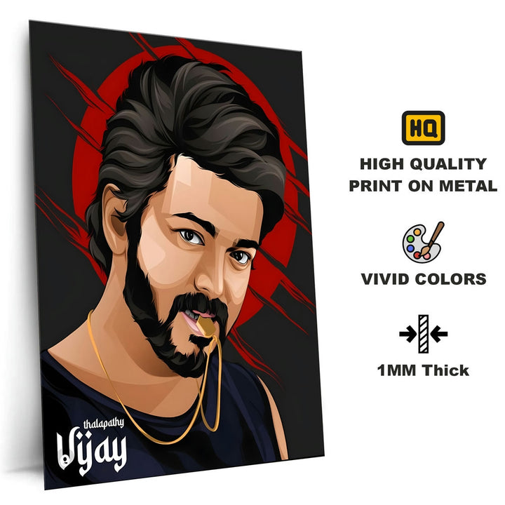 Metal Poster - Thalapathy Vijay TV03