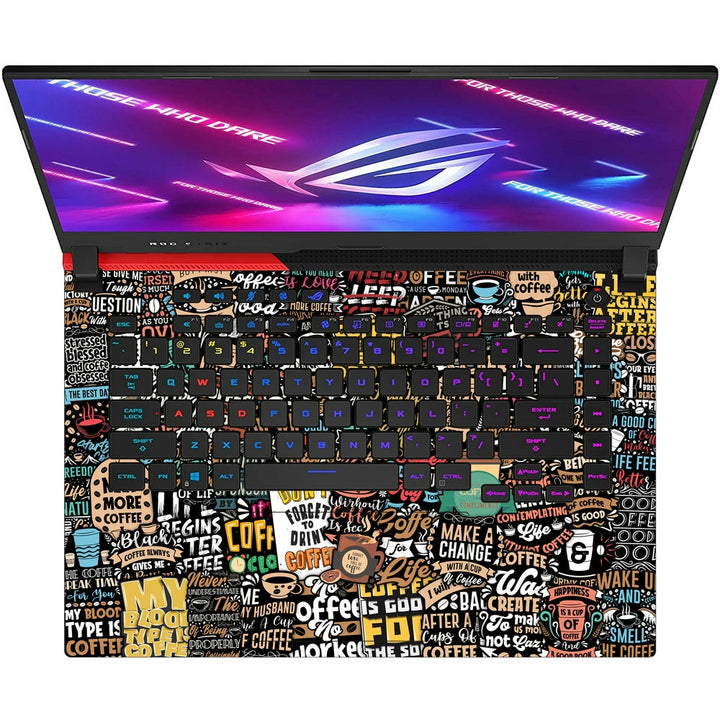 Asus Laptop Skin - Coffee Sticker bomb