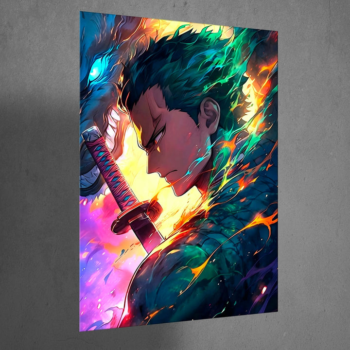 Metal Poster - One Piece Roronoa Zoro OP47