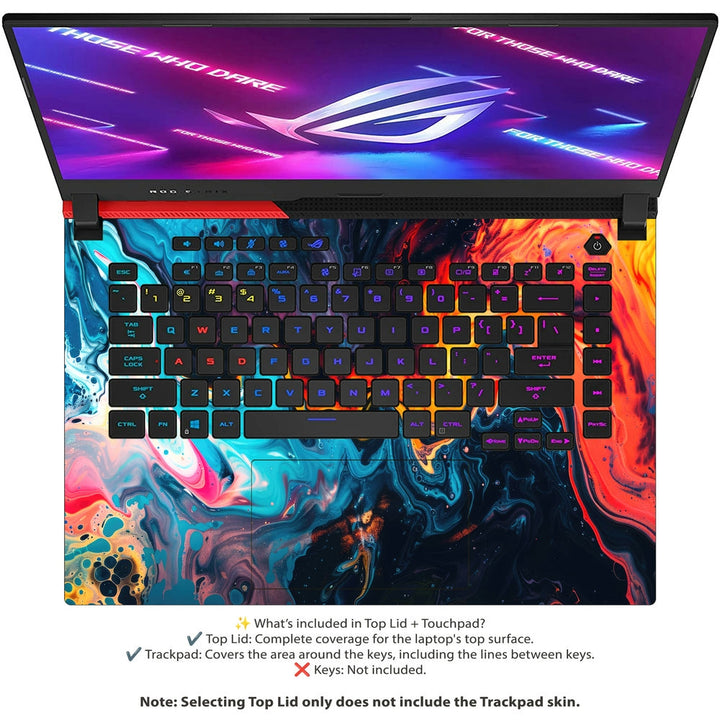 Asus Laptop Skin - Abstract Fluid Art