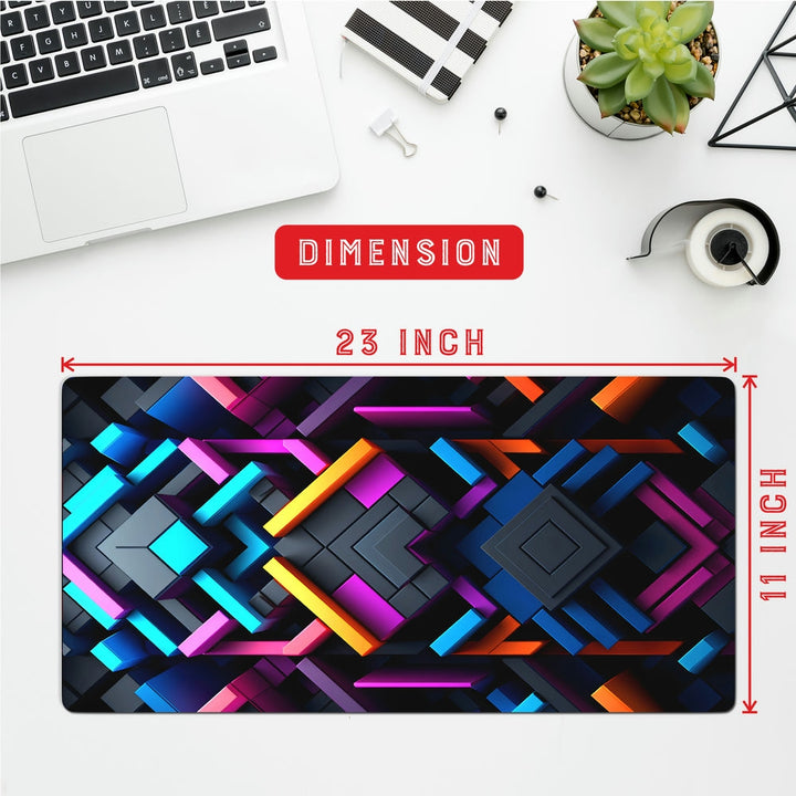 Anti-Slip Desk Mat Gaming Mouse Pad - Color Matrix