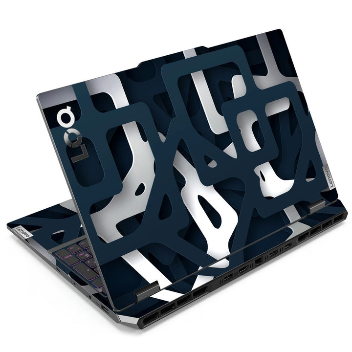 Lenovo LOQ Laptop Skin - Abstract Maze Blue