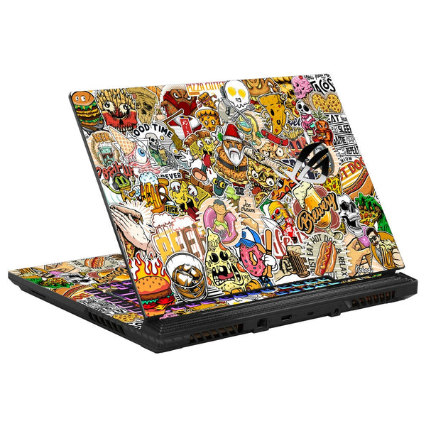 Asus Laptop Skin - Pizza Sticker Bomb