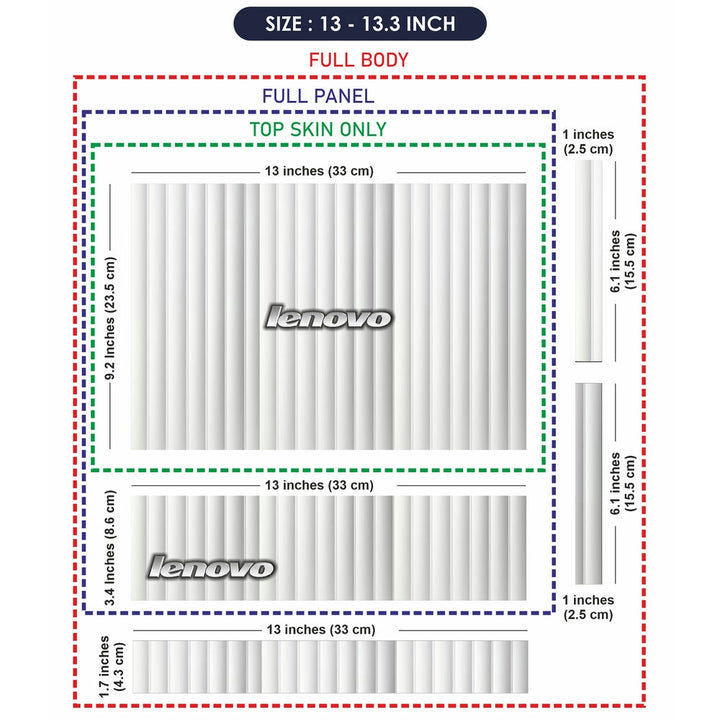 Laptop Skin - Lenovo on While Lines