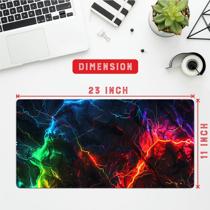 Anti-Slip Desk Mat Gaming Mouse Pad - Electric Storm