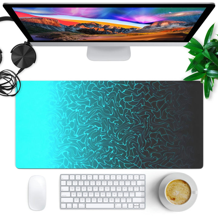 Anti-Slip Desk Mat Gaming Mouse Pad - Aqua Blaze