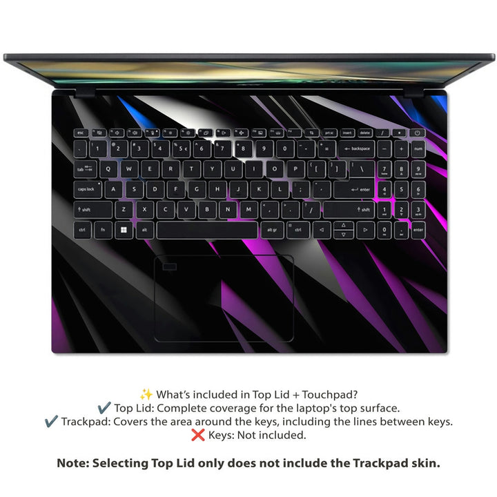 Acer Laptop Skin - Neon Blades