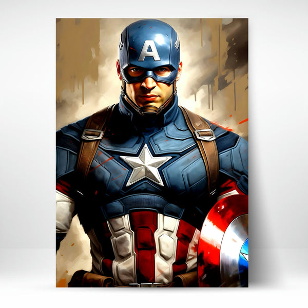 Metal Poster - Superhero Captain America CAP08