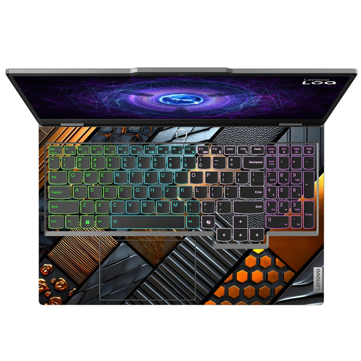 Lenovo LOQ Laptop Skin - ndustrial Stone and Metal Design