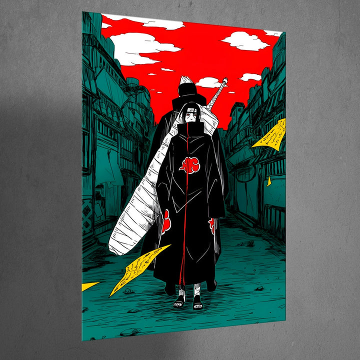 Metal Poster - Anime Itachi and Kisame legendary Members