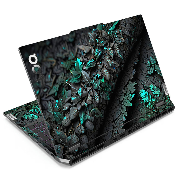 Lenovo LOQ Laptop Skin - Emerald Foliage Glow