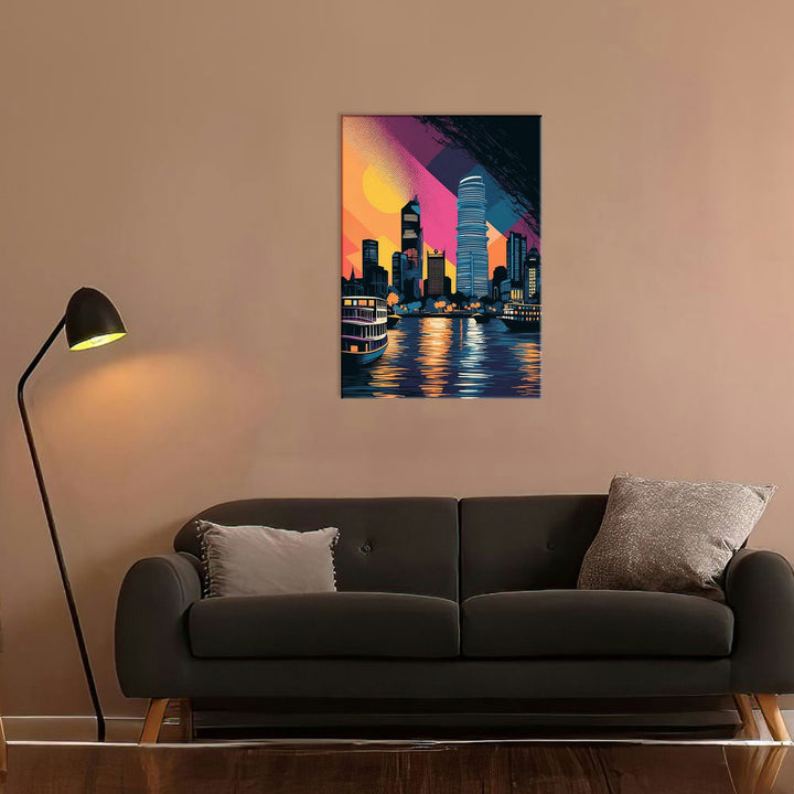 Metal Poster - City Art