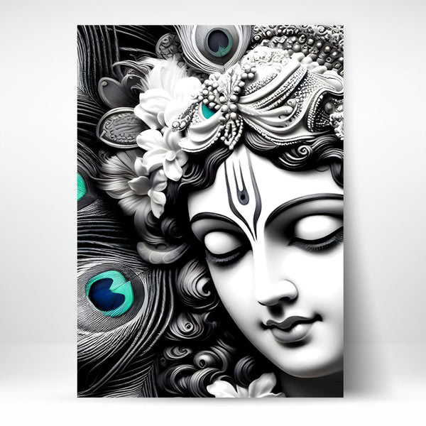 Metal Poster - Lord Krishna LK05