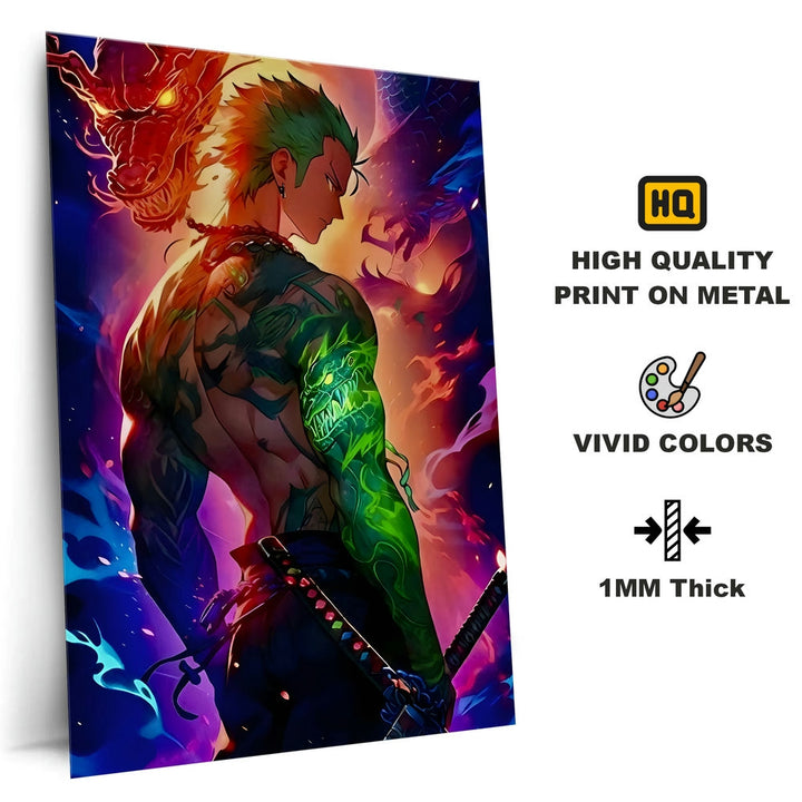 Metal Poster - One Piece Roronoa Zoro OP38