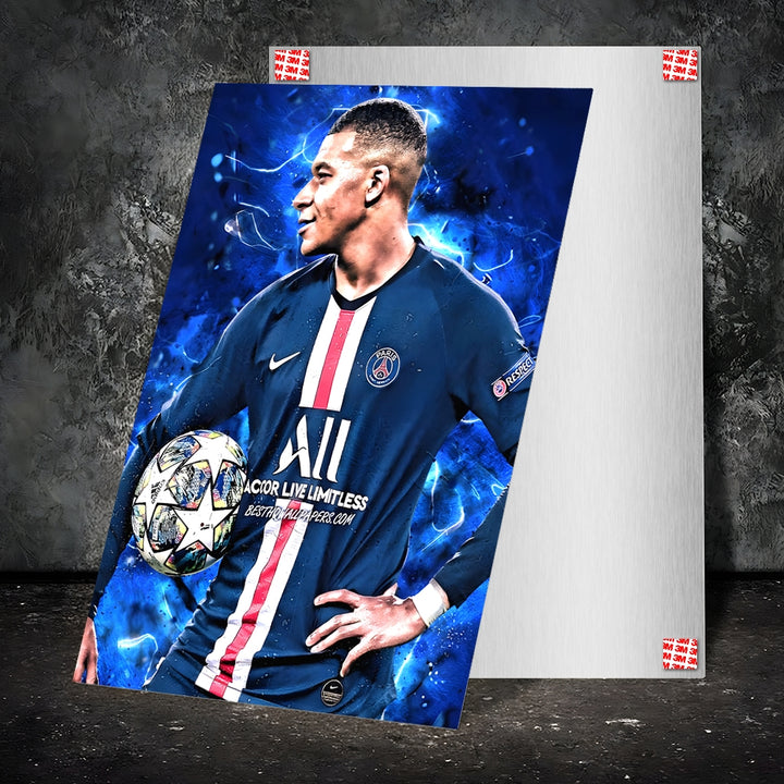 Metal Poster - Footballer Kylian Mbappe KM04