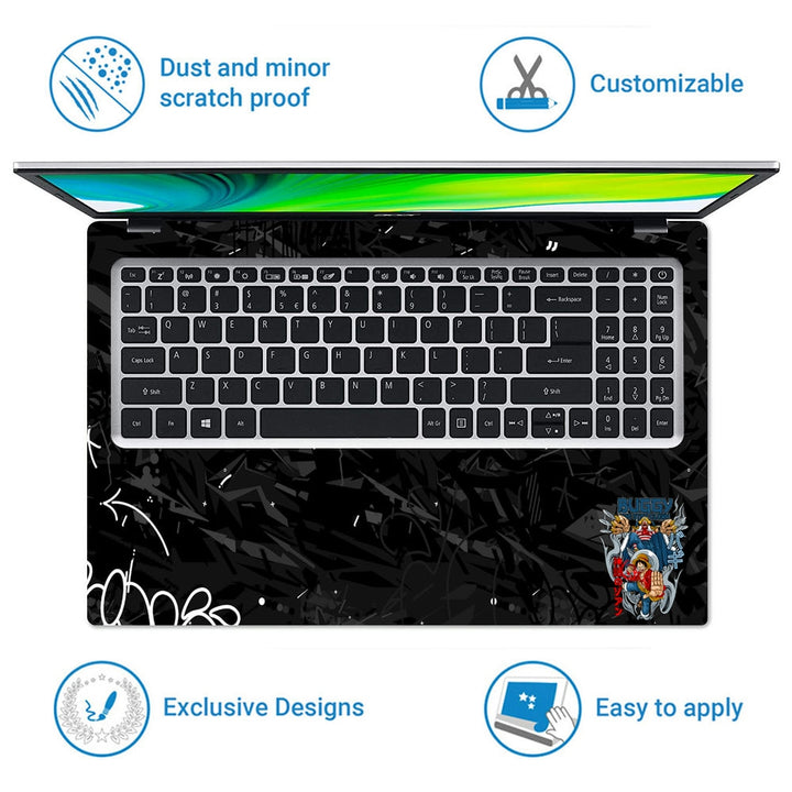 Laptop Skin - One Piece Anime Action DS21