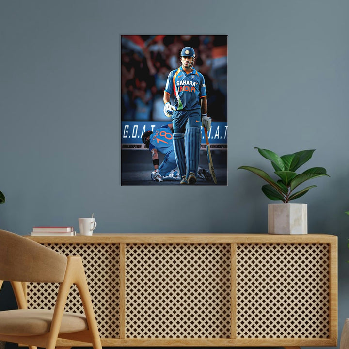 Metal Poster - Indian Cricketer MS Dhoni MS06