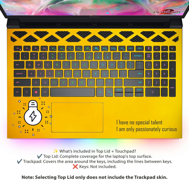 Dell Laptop Skin - Passionately Curious