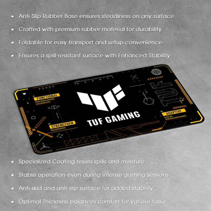 Anti-Slip Desk Mat Gaming Mouse Pad - TUF Gaming Tech Design