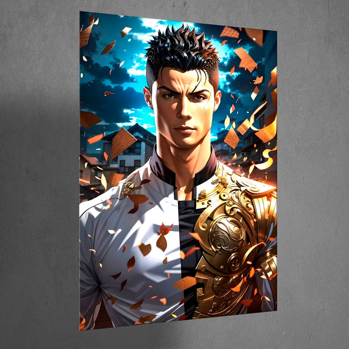 Metal Poster - Footballer Cristiano Ronaldo F07