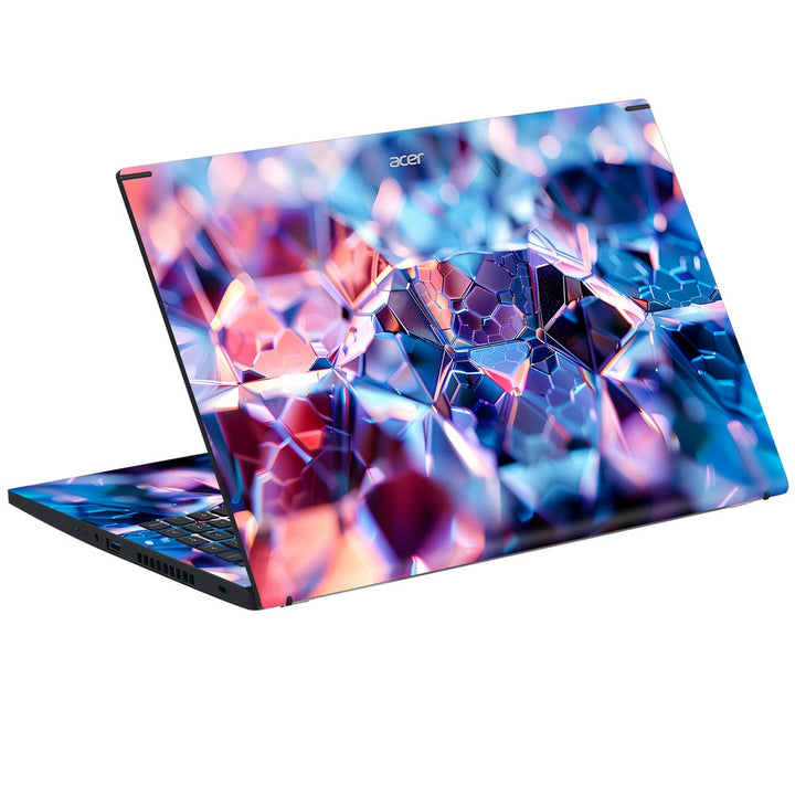 Acer Laptop Skin - Geometric Glowing Polygonal Abstract