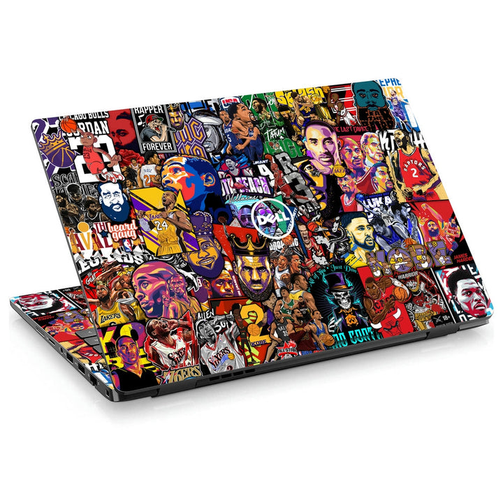 Dell Laptop Skin - Basketball Sticker Bomb DS1