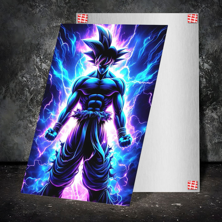 Metal Poster - Anime Goku Electric