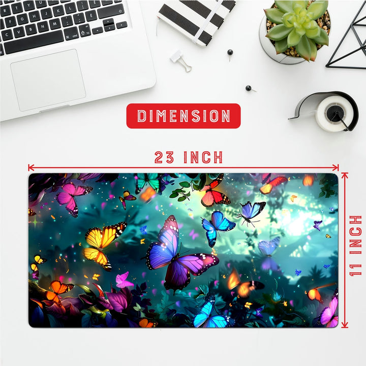 Anti-Slip Desk Mat Gaming Mouse Pad - Multiple Butterflies