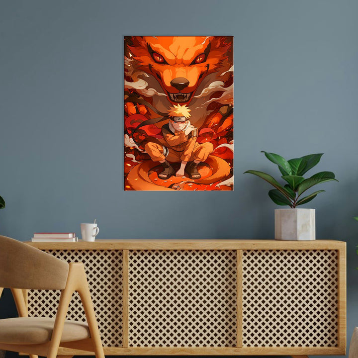 Metal Poster - Kurama Nine Tails