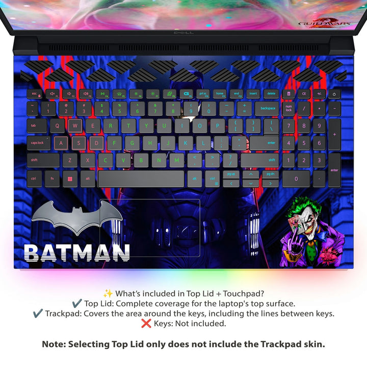 Dell Laptop Skin - Batman Blue