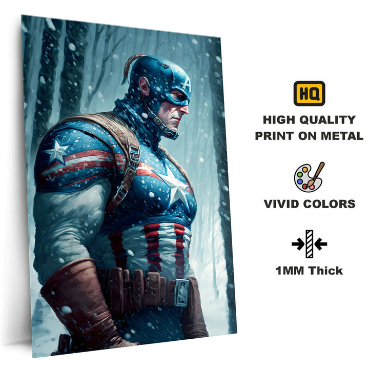 Metal Poster - Superhero Captain America CAP16