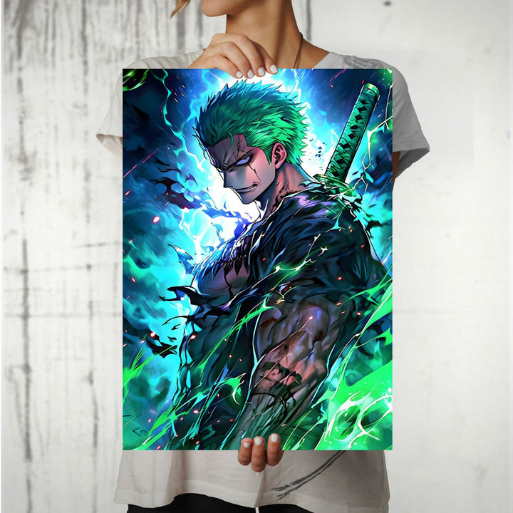 Metal Poster - One Piece Roronoa Zoro OP34