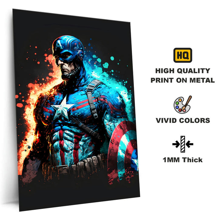 Metal Poster - Superhero Captain America CAP17