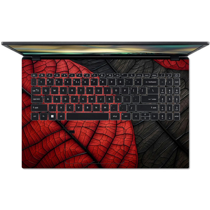 Acer Laptop Skin - Red and Blue Web Abstract