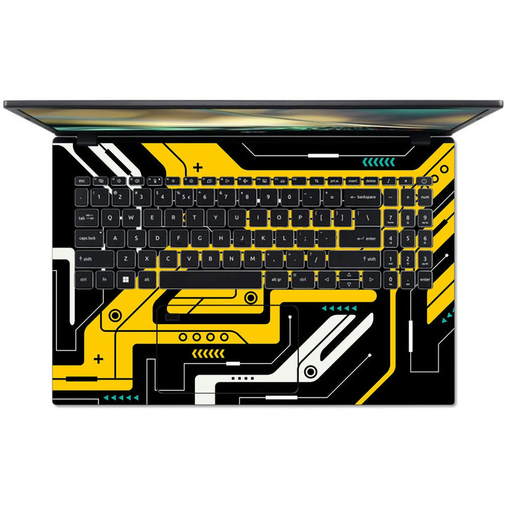 Acer Laptop Skin - Amber Circuit