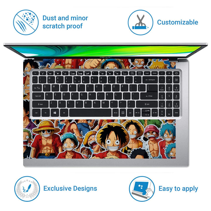 Laptop Skin - Anime One Piece Dynamic Collage DS1