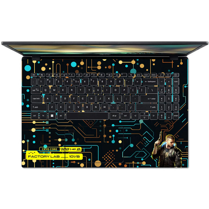 Acer Laptop Skin - Cyberpunk Cyber Grid