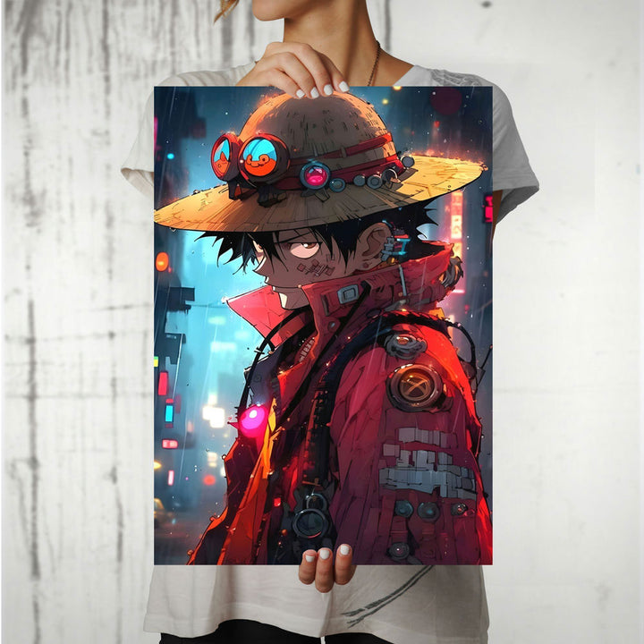 Metal Poster - One Piece Monkey D Luffy OP04