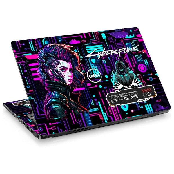 Dell Laptop Skin - Cyberpunk Neon Hacker