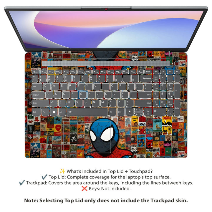 Lenovo Laptop Skin - Spiderman Collage