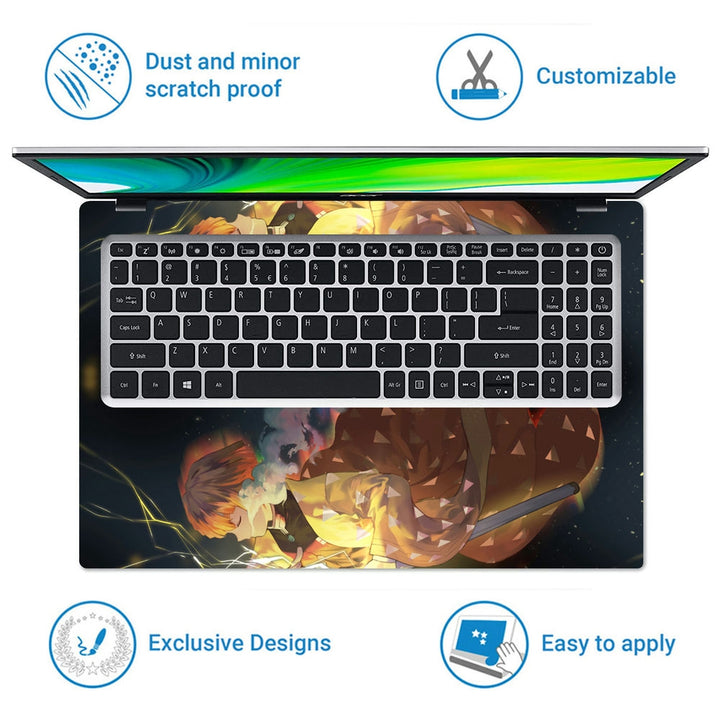 Laptop Skin - Demon Slayer Zenitsu