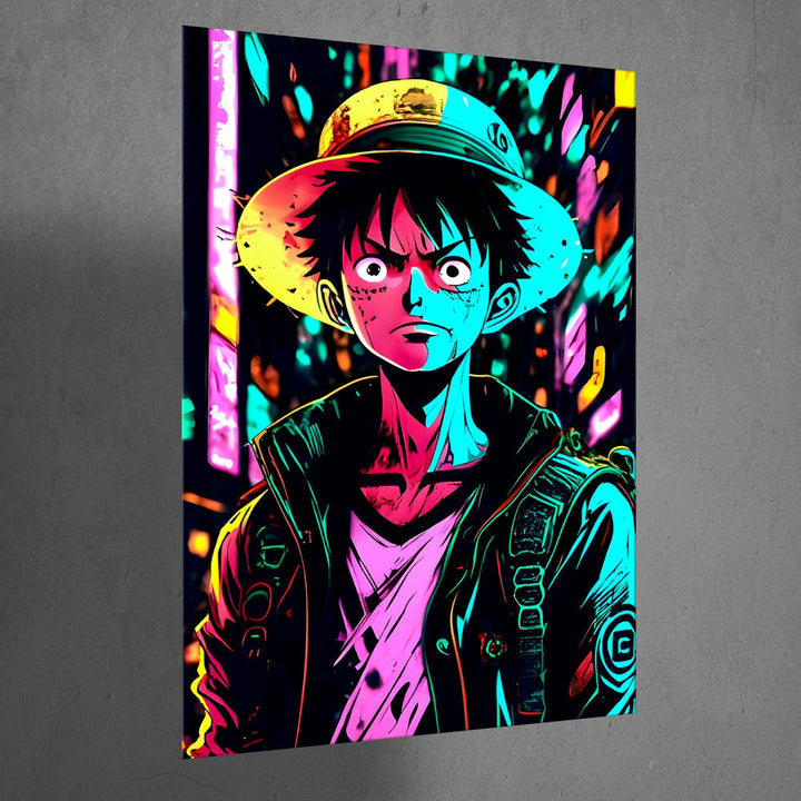 Metal Poster - One Piece Monkey D Luffy OP01