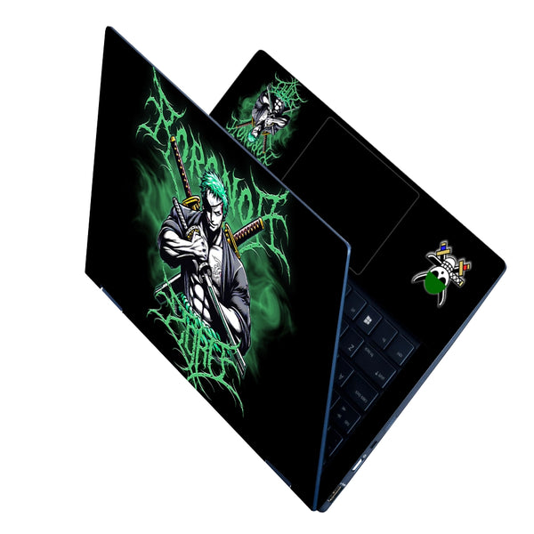 Laptop Skin - Zoro Green