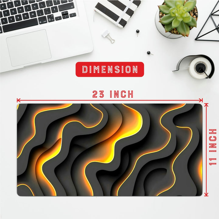 Anti-Slip Desk Mat Gaming Mouse Pad - Wavy Sunset