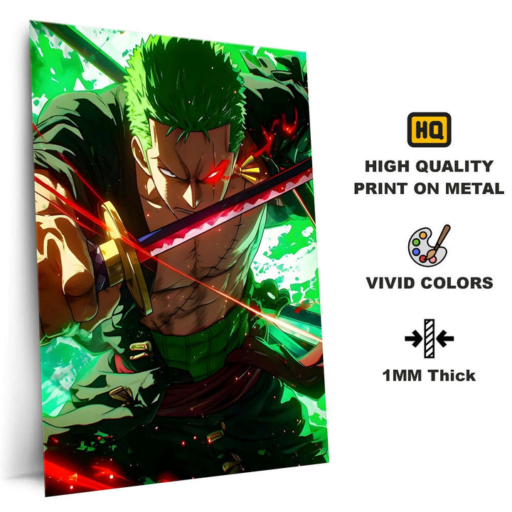 Metal Poster - One Piece Roronoa Zoro OP23