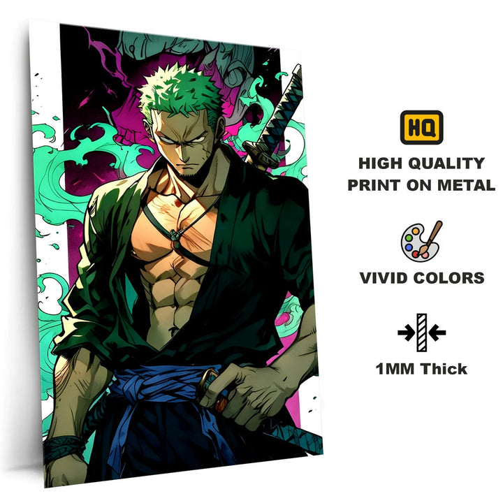 Metal Poster - One Piece Roronoa Zoro OP54