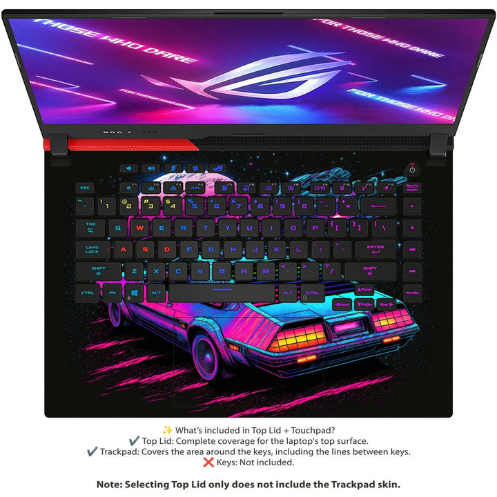 Asus Laptop Skin - Retro Futuristic Ride