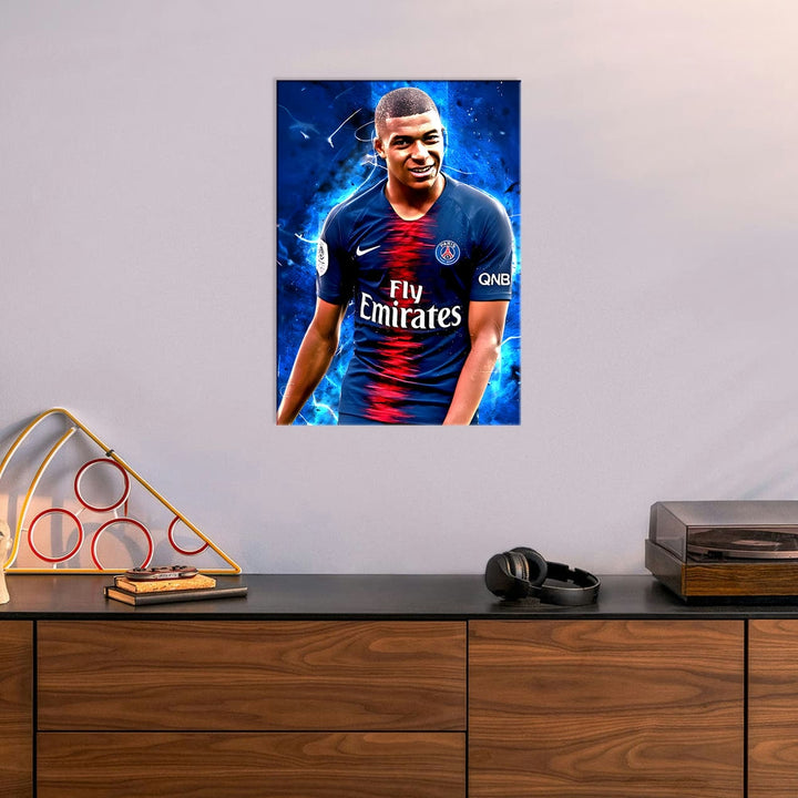 Metal Poster - Footballer Kylian Mbappe KM02