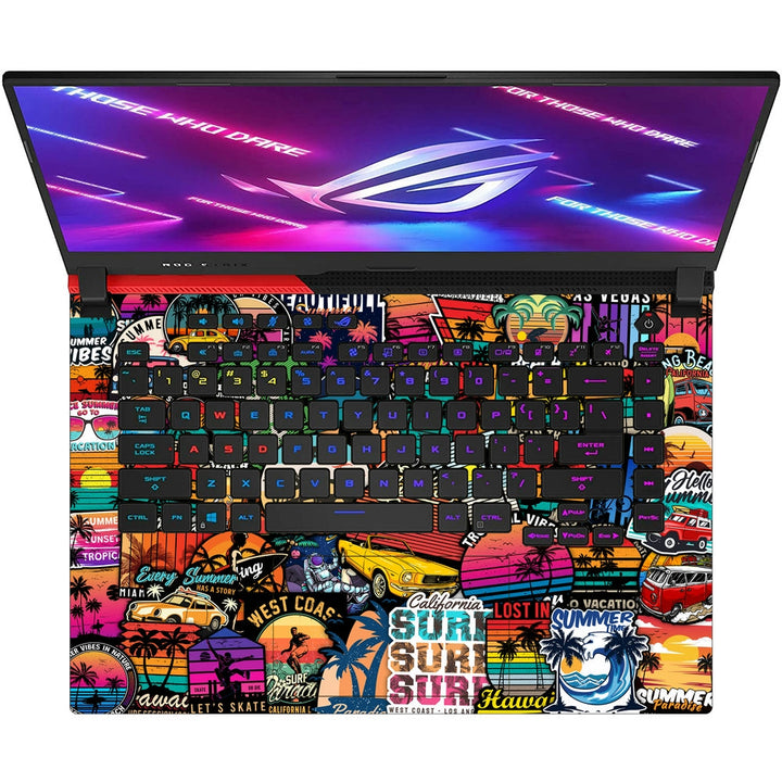 Asus Laptop Skin - Beach Time Sticker Bomb