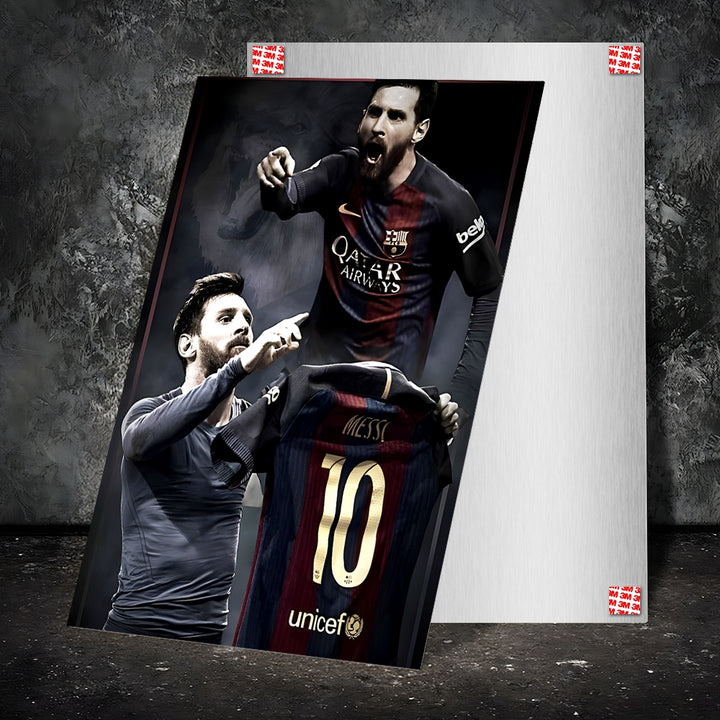 Metal Poster - Footballer Lionel Messi LM05